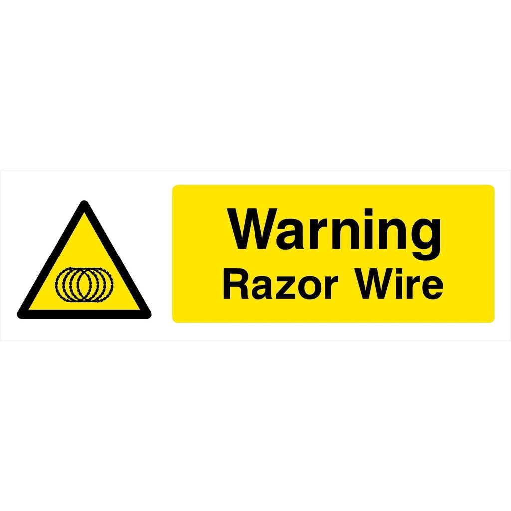 Razor Wire Sign - The Sign Shed