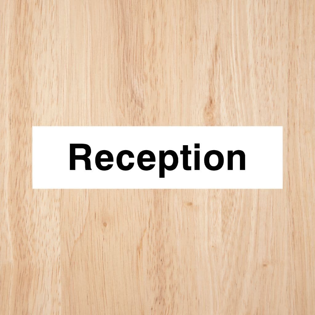 Reception Sign - The Sign Shed