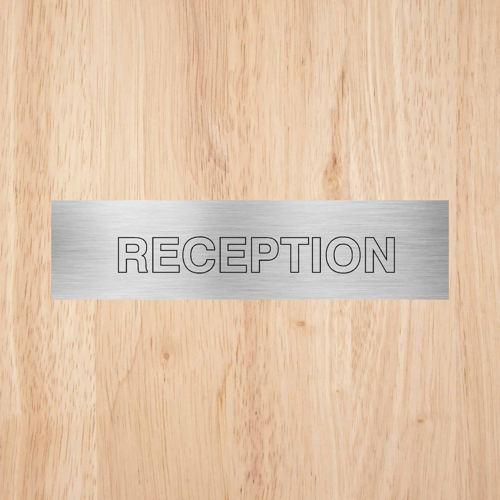 Reception Sign CAPS - The Sign Shed