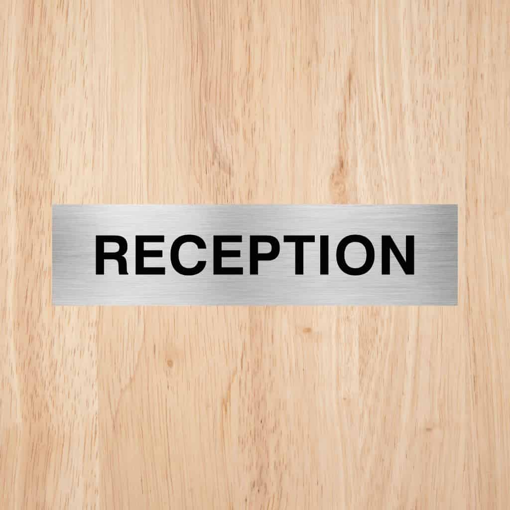 Reception Sign CAPS - The Sign Shed