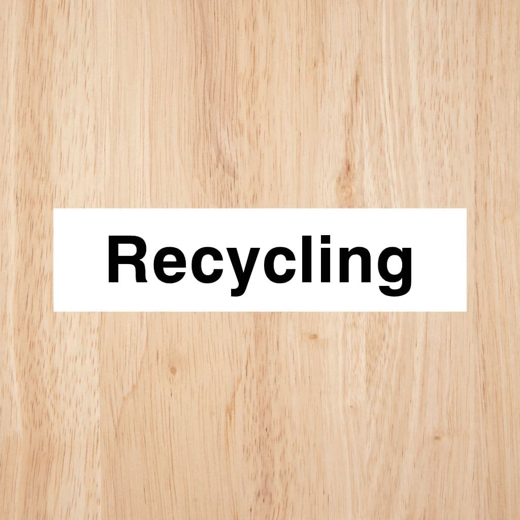 Recycling Sign - The Sign Shed