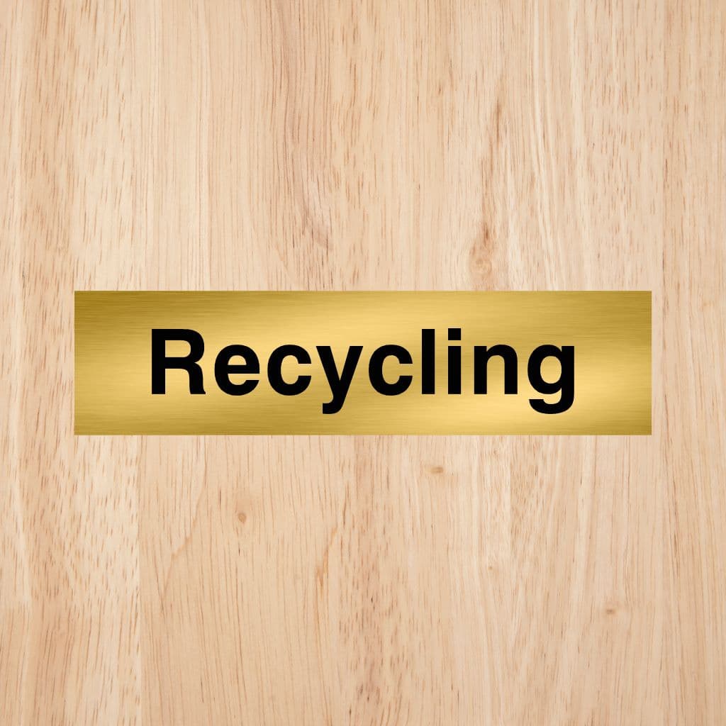 Recycling Sign - The Sign Shed