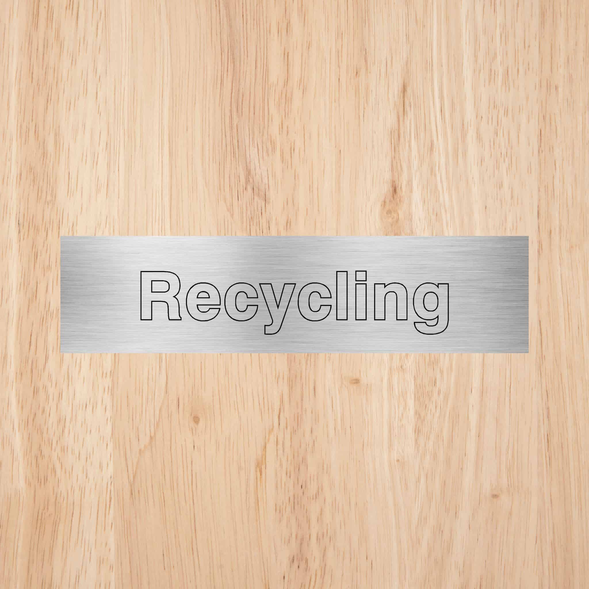 Recycling Sign - The Sign Shed
