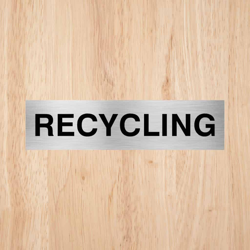 Recycling Sign CAPS - The Sign Shed