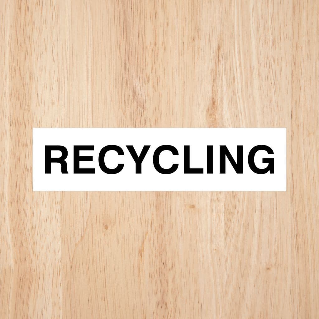 Recycle Sign Uk Landscape Recycling Sign – Durable UK Safety Sign – The Sign Shed