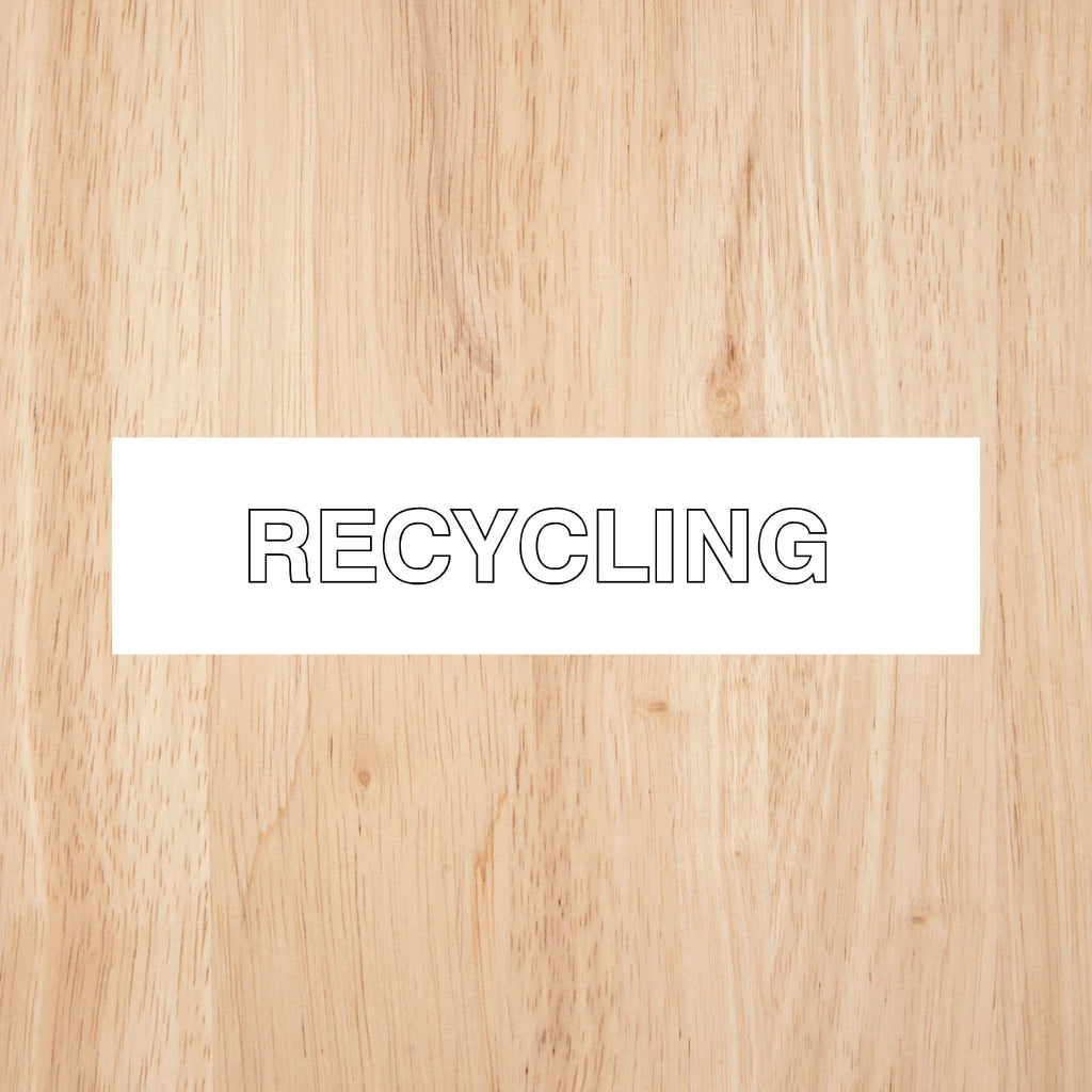 Recycling Sign CAPS - The Sign Shed