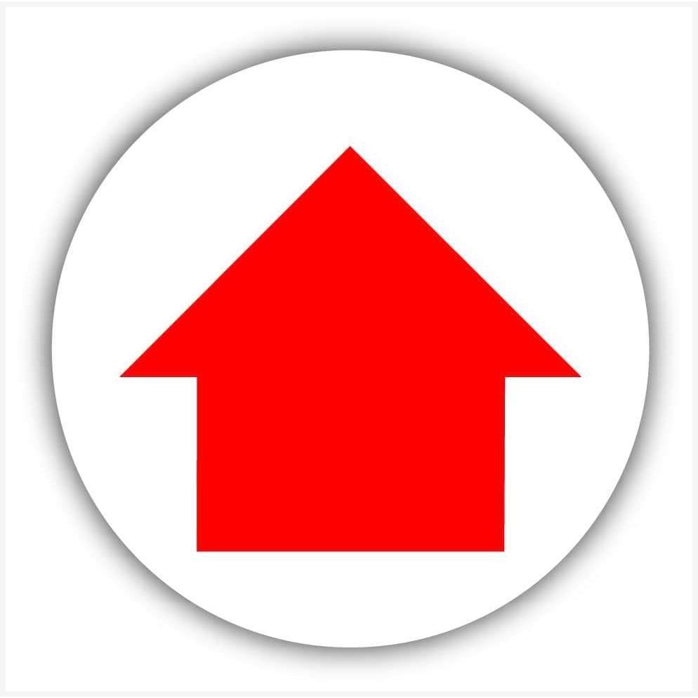 Red Arrow Waymarker sign - The Sign Shed