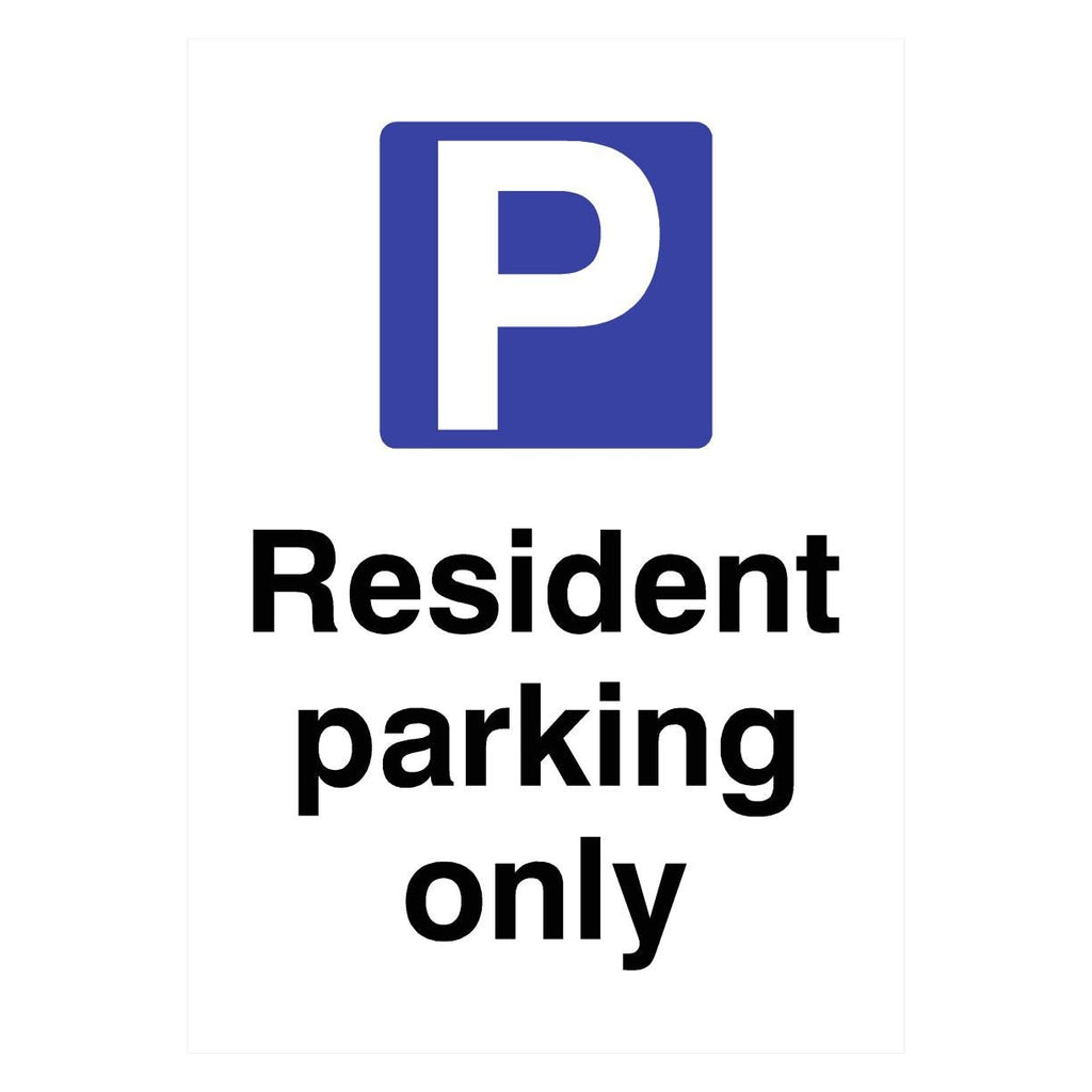 Resident Parking P Sign - The Sign Shed