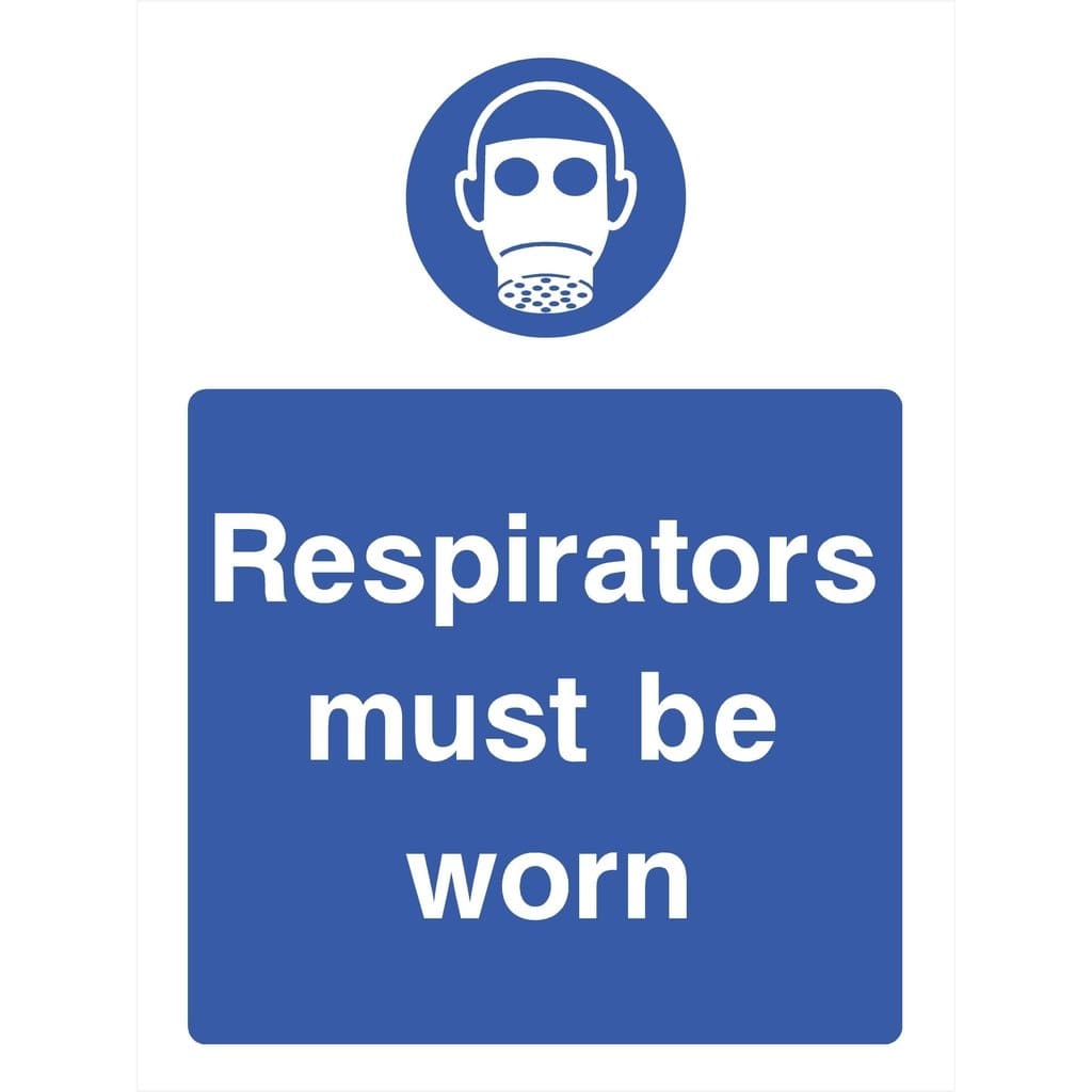 Respirators Must Be Worn Sign - The Sign Shed