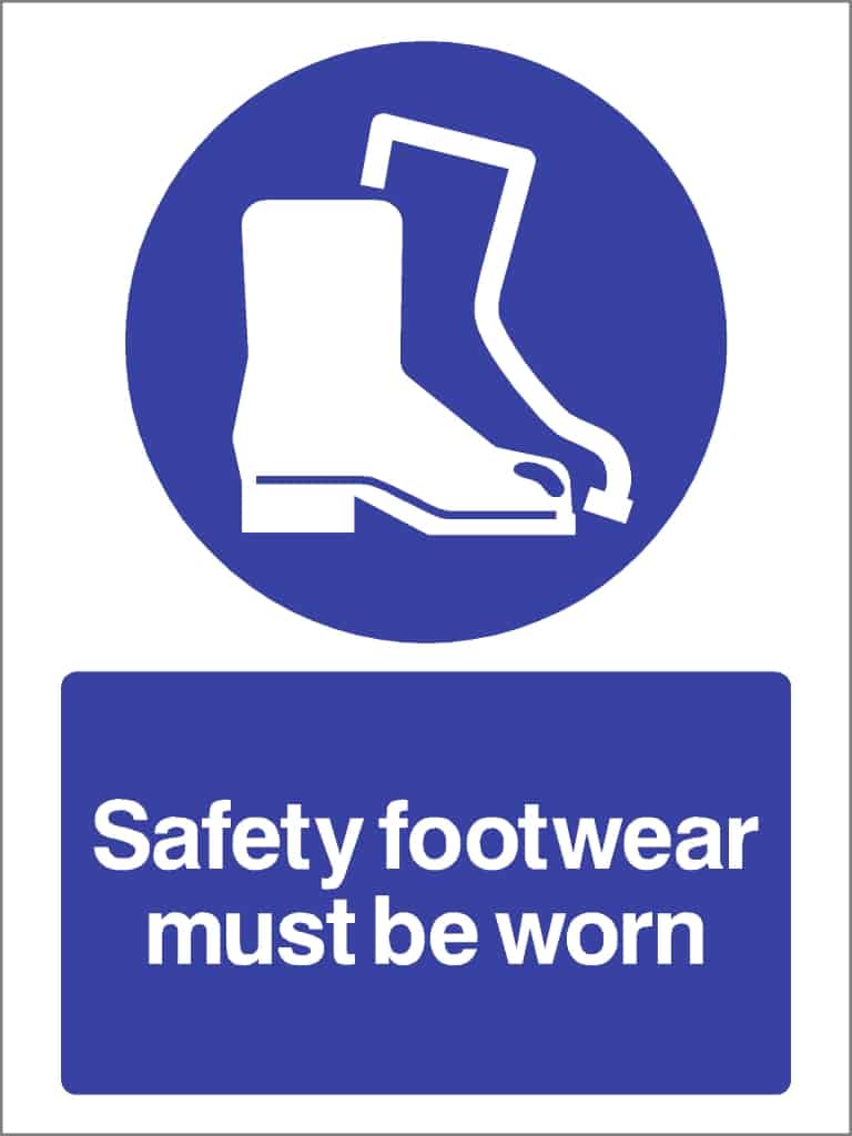 Safety Footwear Must Be Worn Sign - The Sign Shed