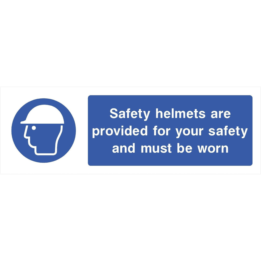 Safety Helmets Provided For Your Safety Sign - The Sign Shed