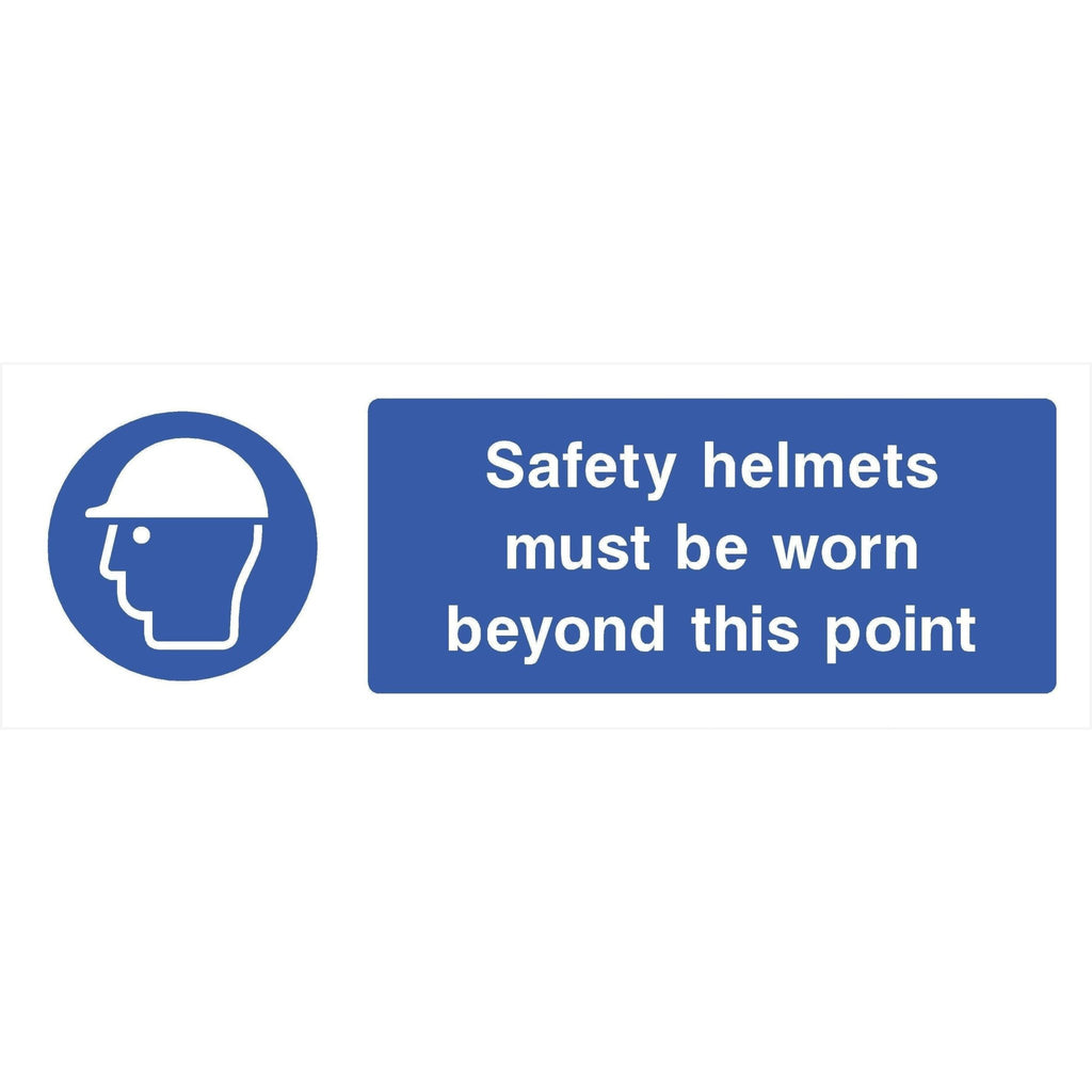 Safety Helmets Sign - The Sign Shed