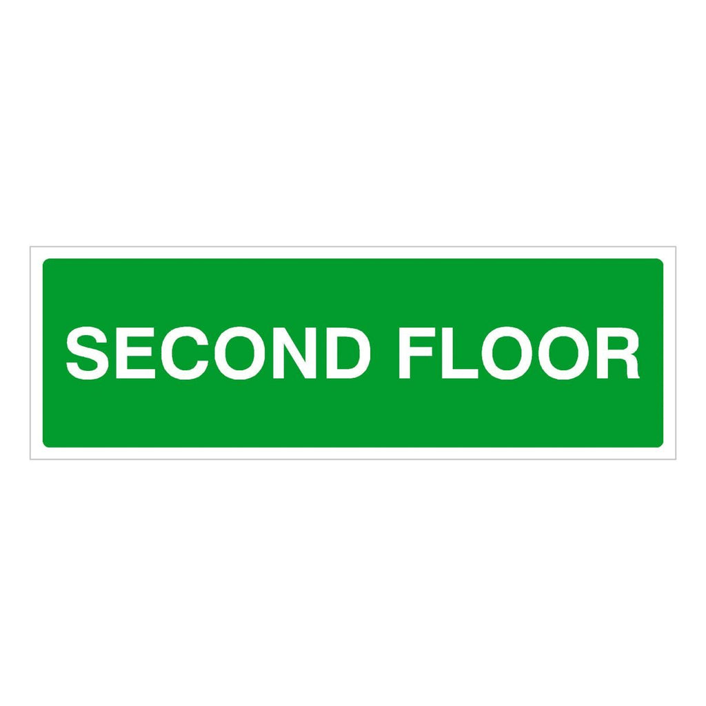 Second Floor Floor Identification Sign - The Sign Shed