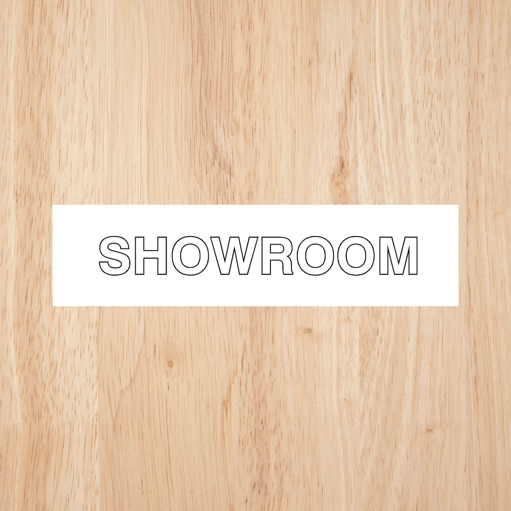 Showroom Door Sign CAPS - The Sign Shed