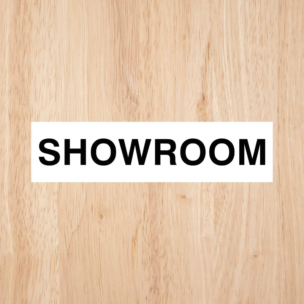 Showroom Door Sign CAPS - The Sign Shed