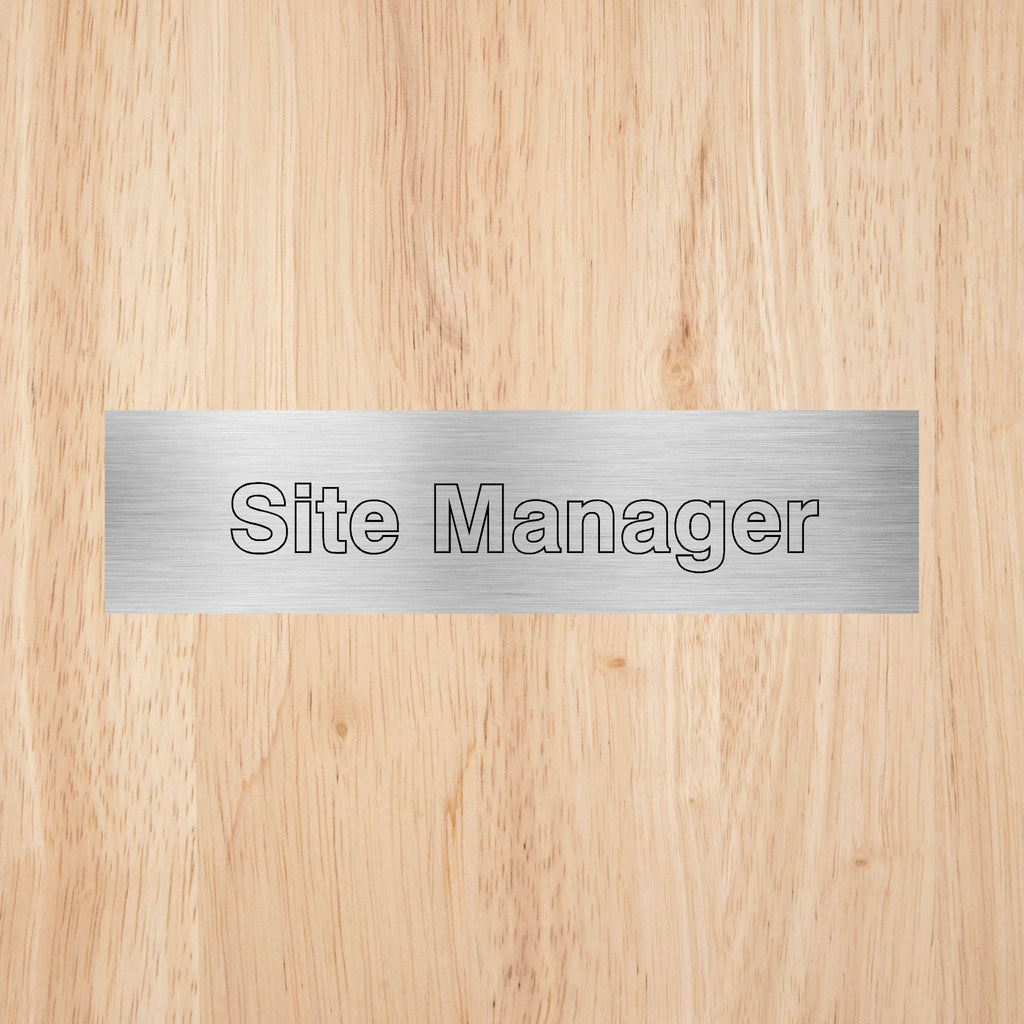 Site Manager Sign - The Sign Shed