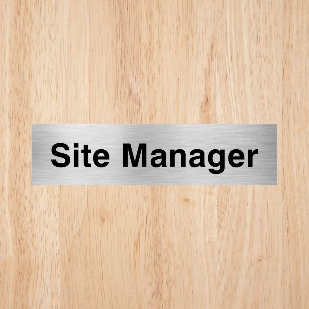 Site Manager Sign - The Sign Shed