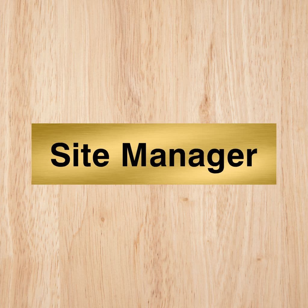 Site Manager Sign - The Sign Shed