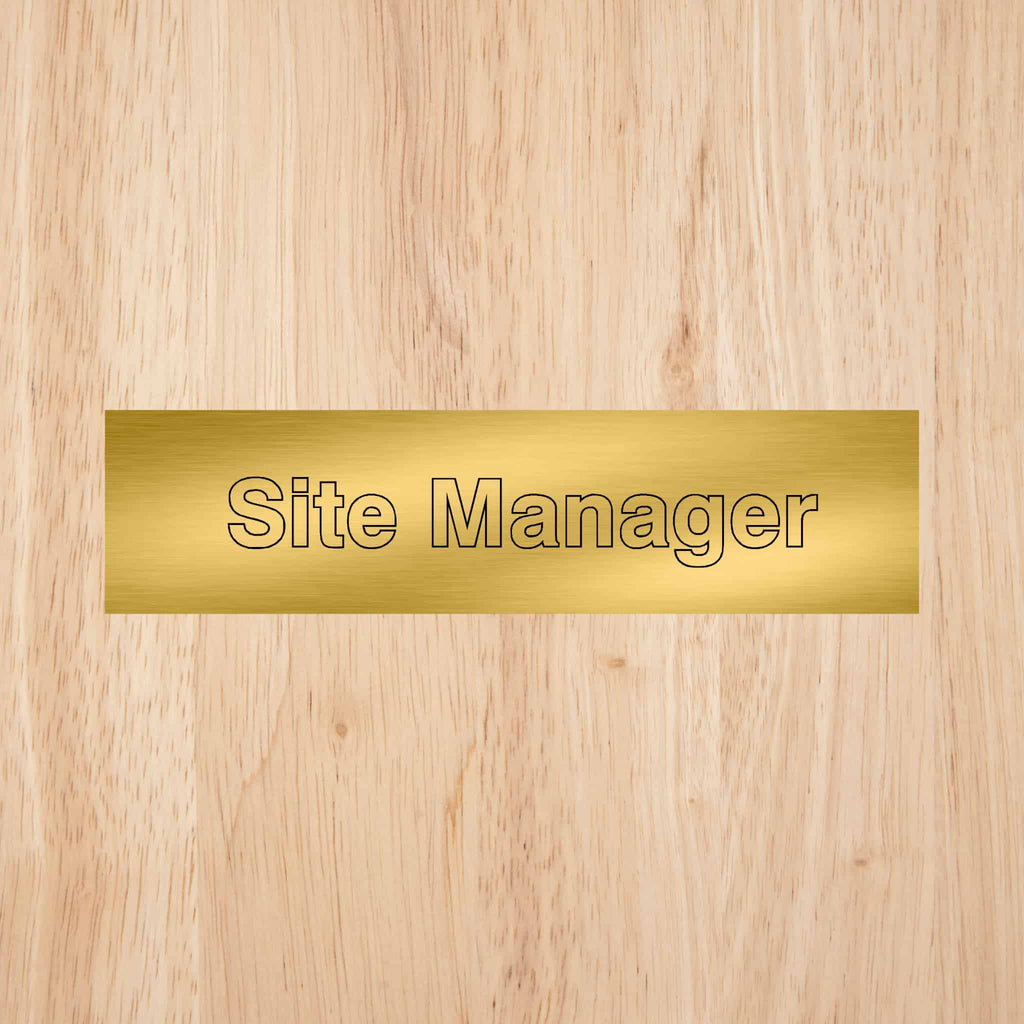 Site Manager Sign - The Sign Shed