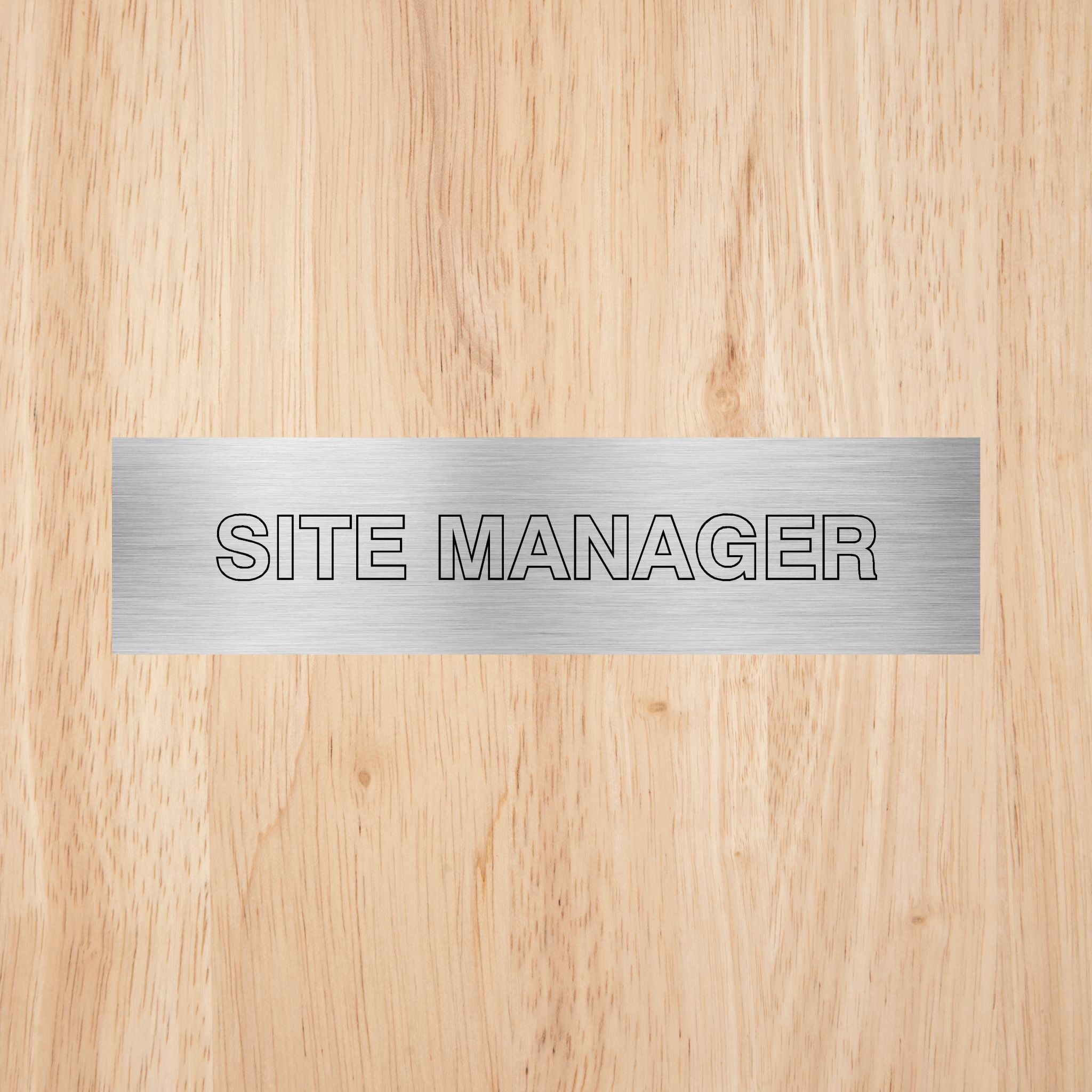 Site Manager Sign CAPS - The Sign Shed