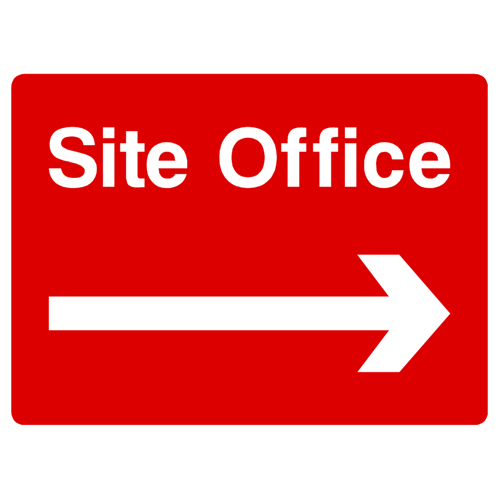 Site Office Sign Arrow Right - The Sign Shed