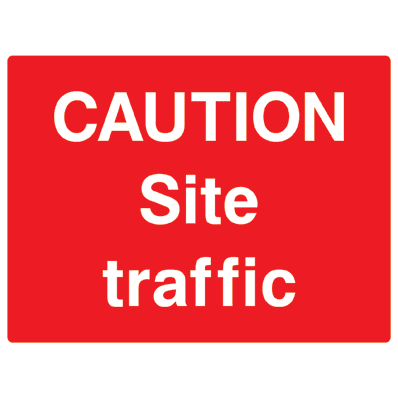 Site Traffic Sign - The Sign Shed