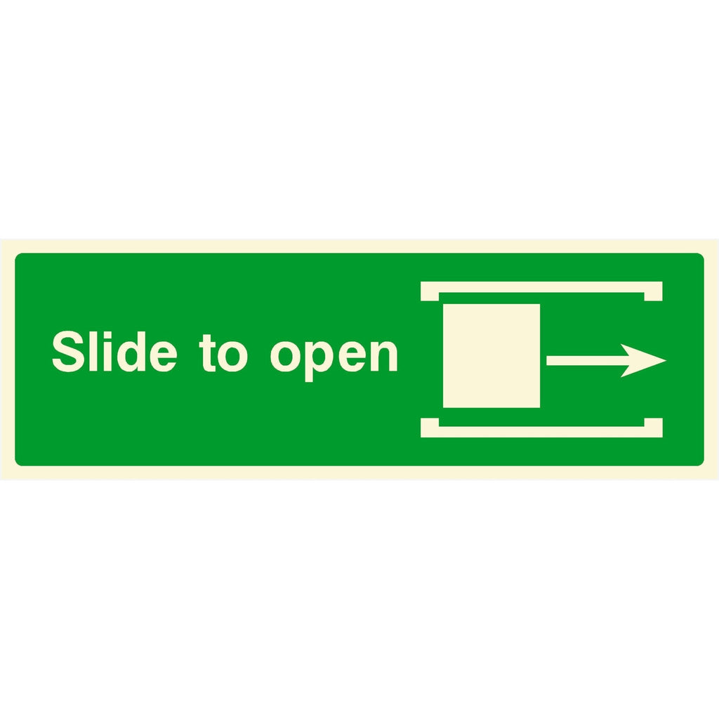 Slide To Open Right Sign - The Sign Shed