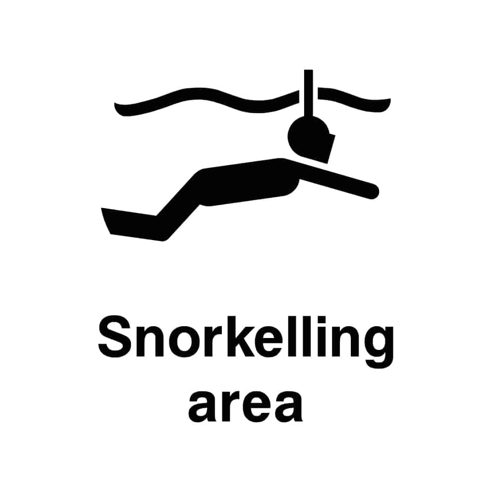 Snorkelling Area Sign - The Sign Shed