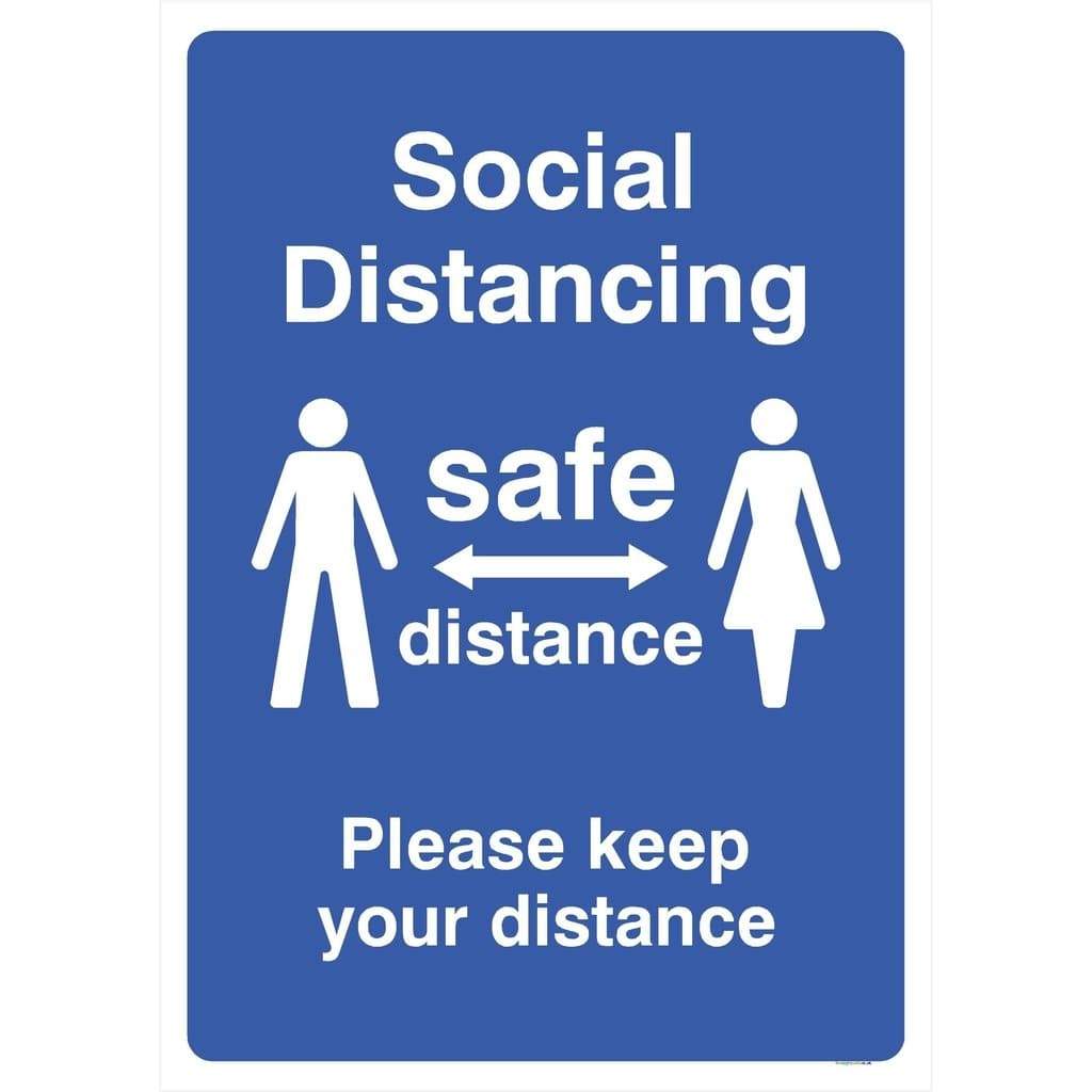 Social Distancing Please Keep Your Distance Safe Distance Sign - The Sign Shed
