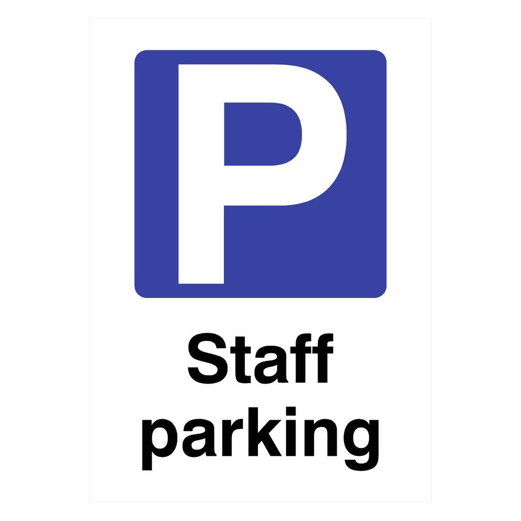 Staff Parking P Sign - The Sign Shed