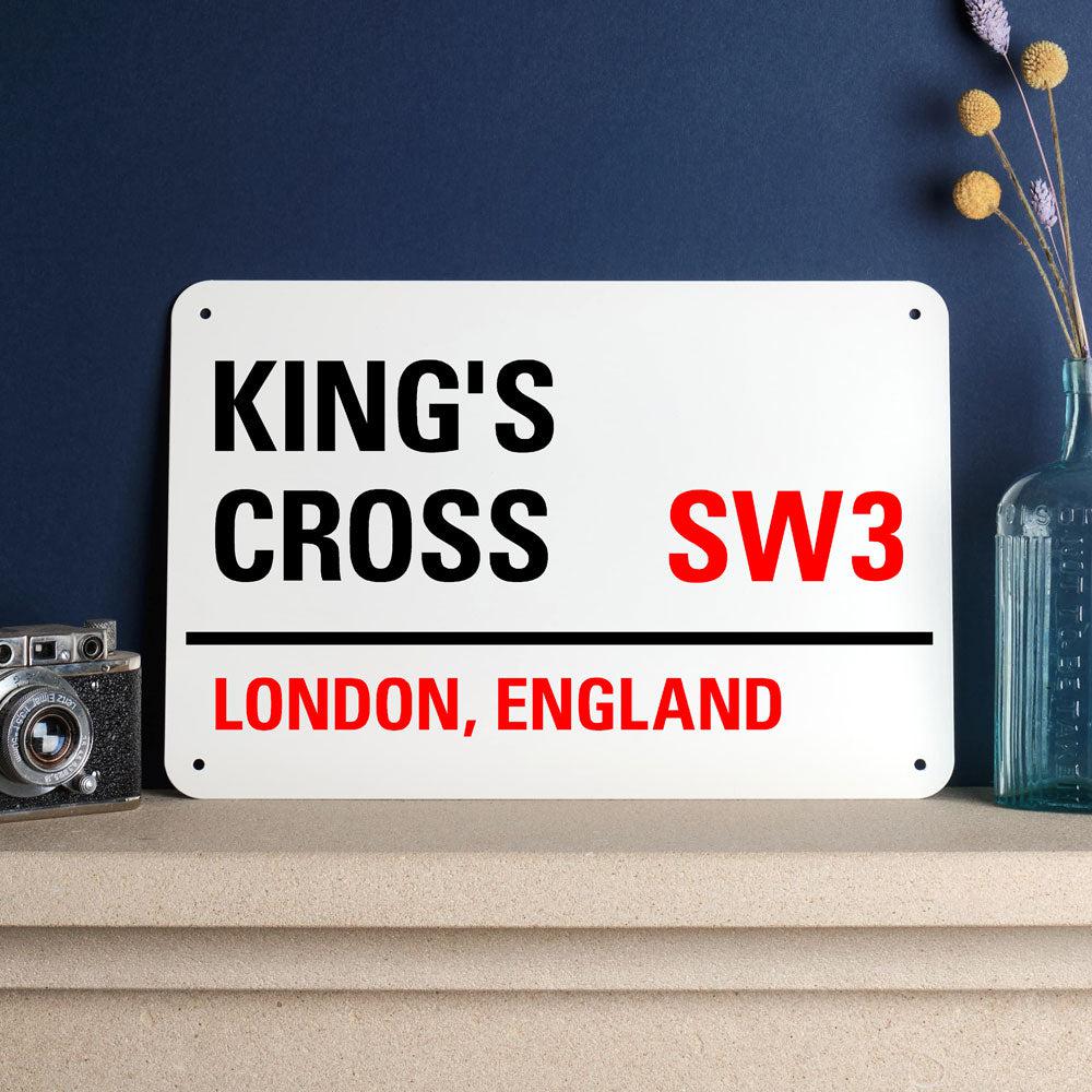 Kings Cross Reeption Sign Standard London Street Sign King's Cross