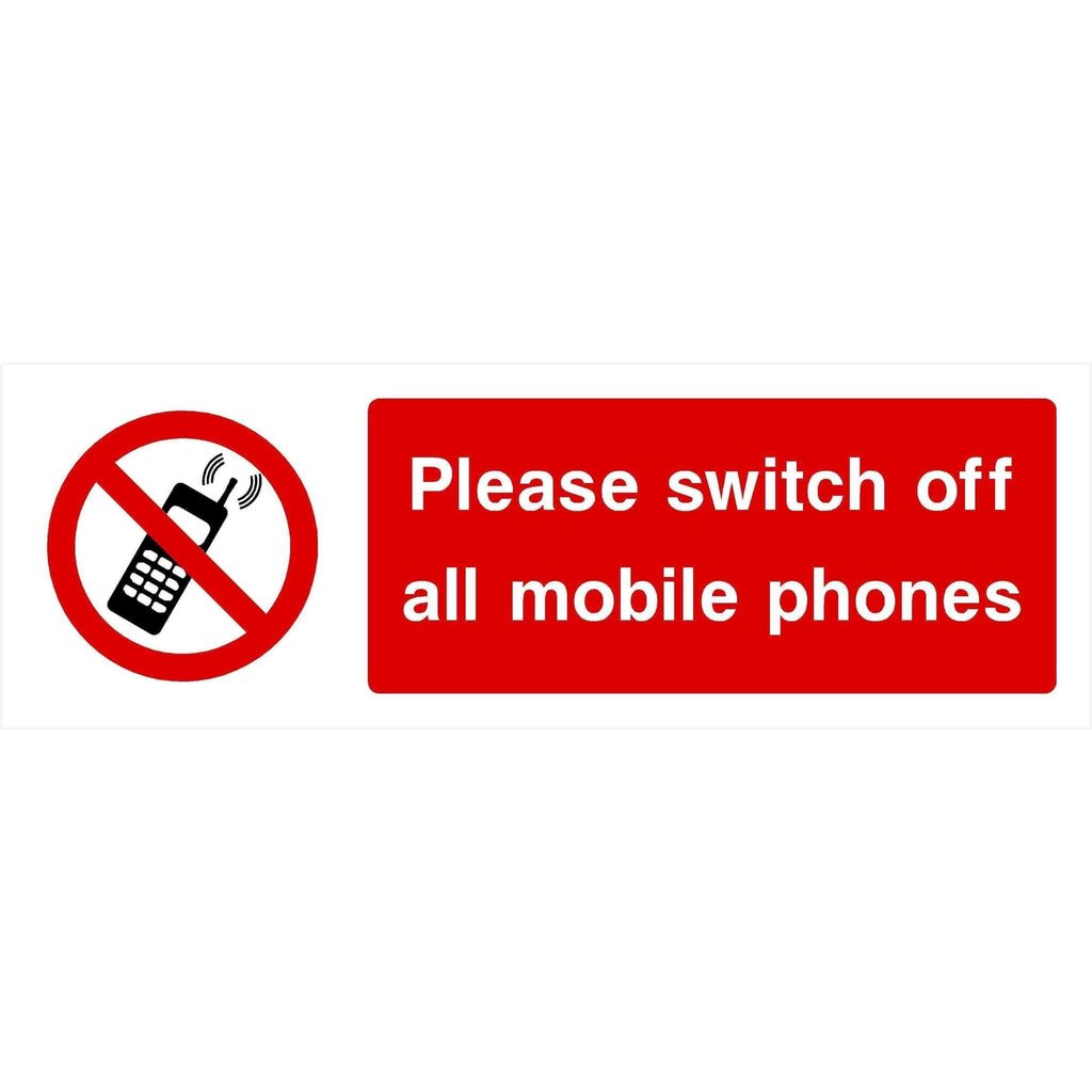 Switch Off All Mobile Phones Sign