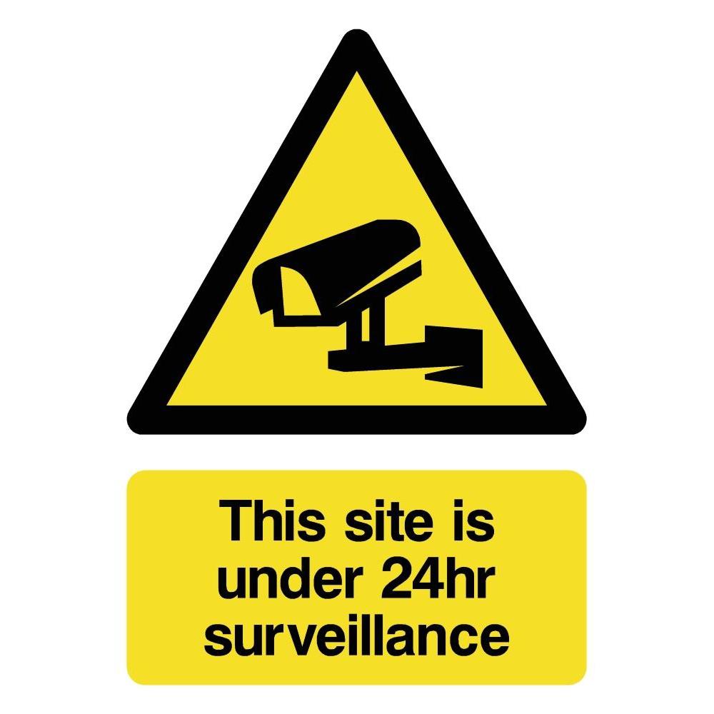 This Site Is Under 24hr Surveillance Sign - The Sign Shed