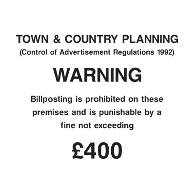 Town & Country Planning Sign - The Sign Shed