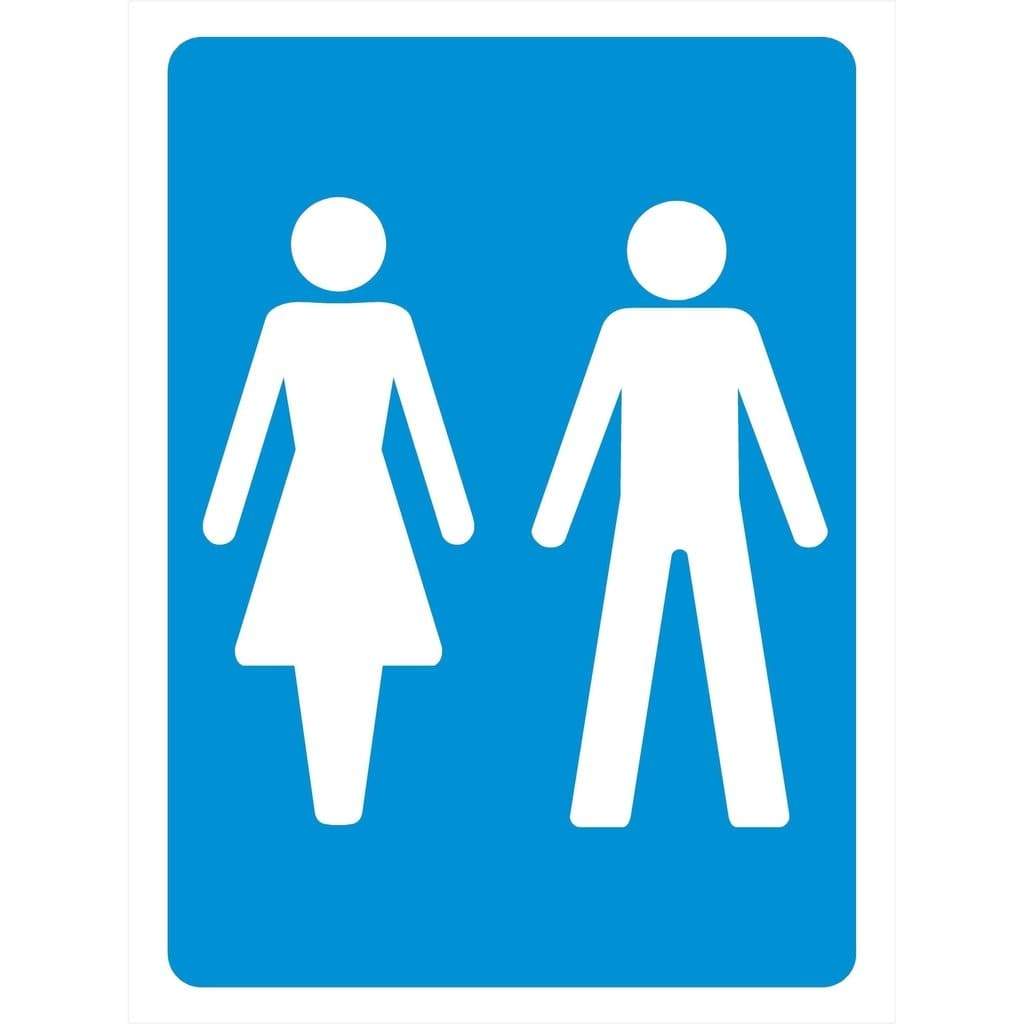 Unisex Toilet Sign - The Sign Shed