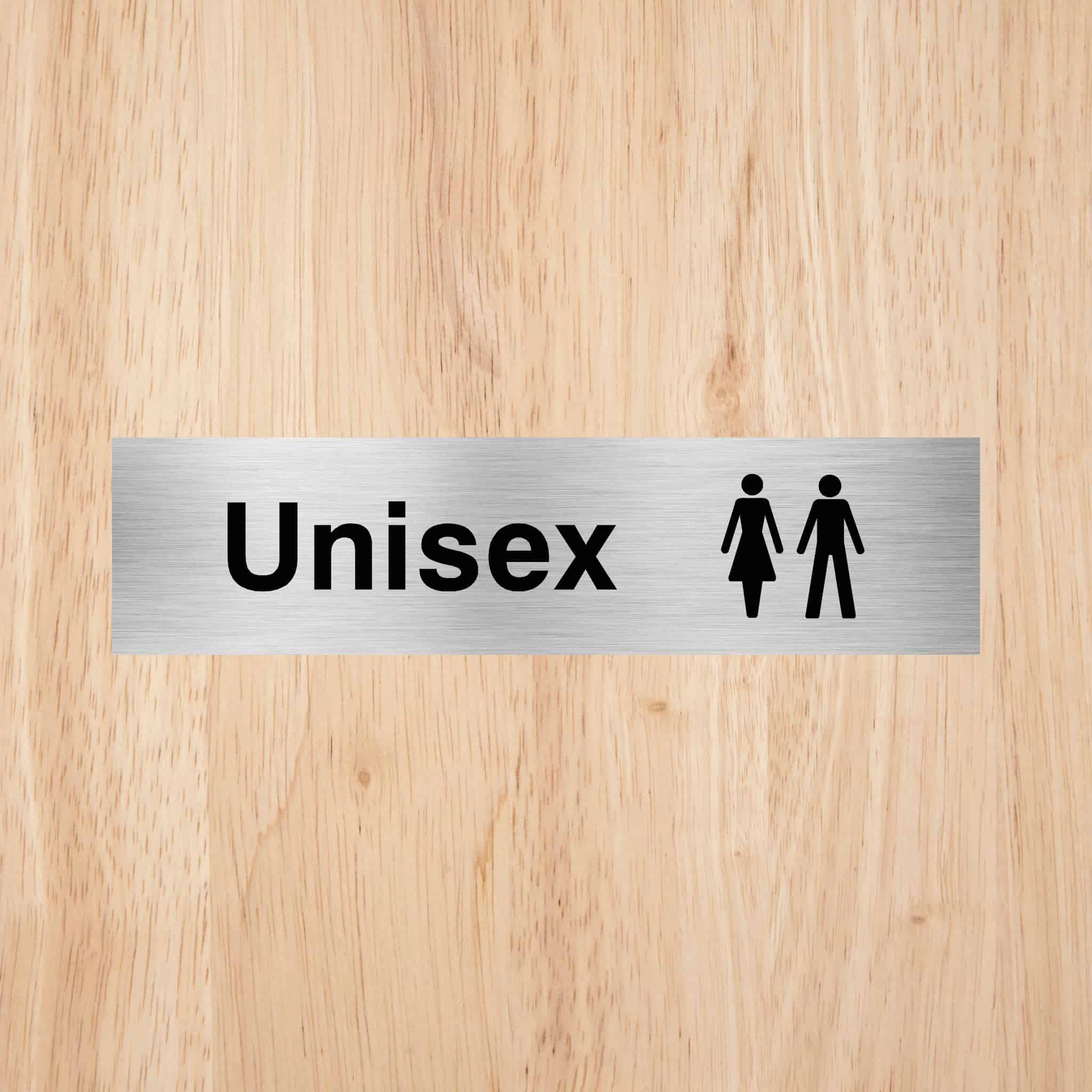 Unisex Toilet Standard Sign - The Sign Shed