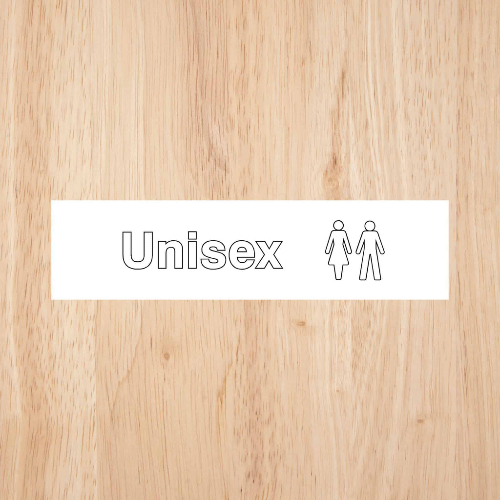 Unisex Toilet Standard Sign - The Sign Shed