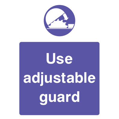 Use Adjustable Guard Sign - The Sign Shed