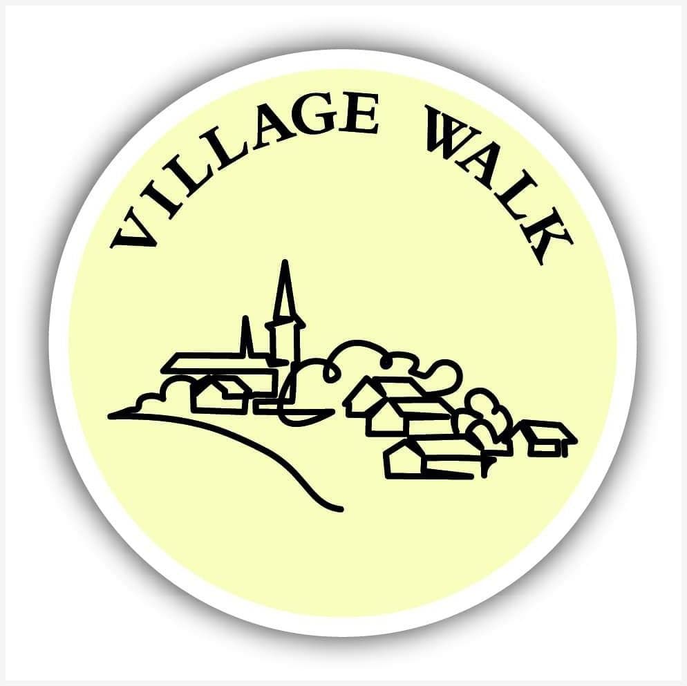 Village Walk Yellow Waymarker sign - The Sign Shed