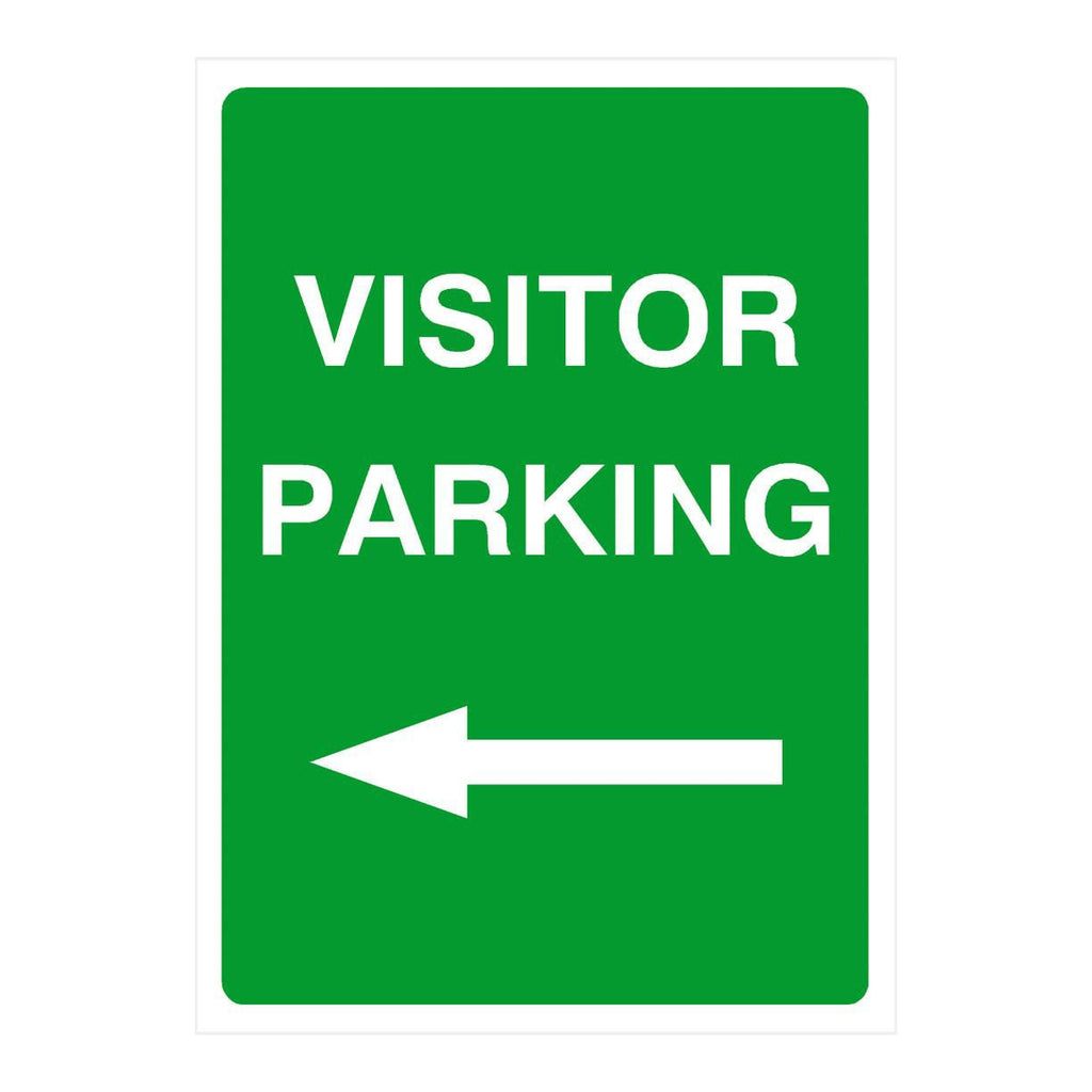 Visitor Parking Sign | Left Arrow - The Sign Shed