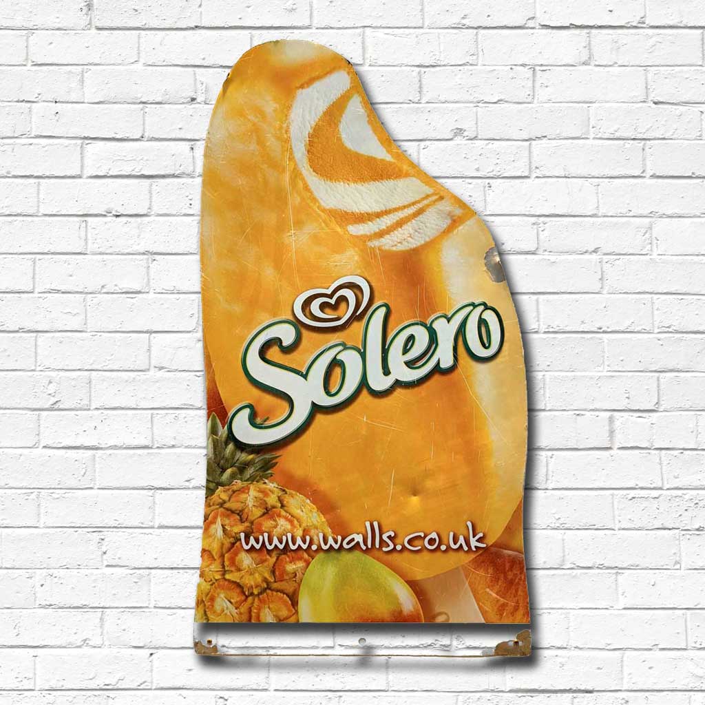 Walls Solero Vintage Metal Sign - The Sign Shed