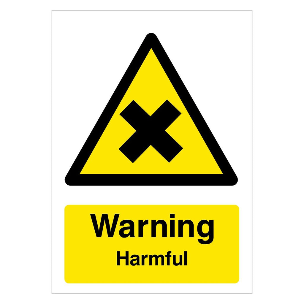 Warning Harmful Sign - The Sign Shed