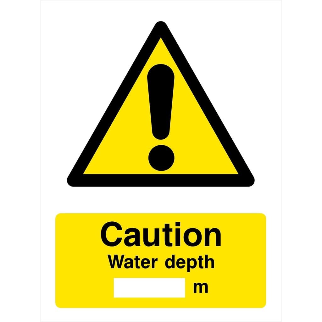 Water Depth Sign - The Sign Shed