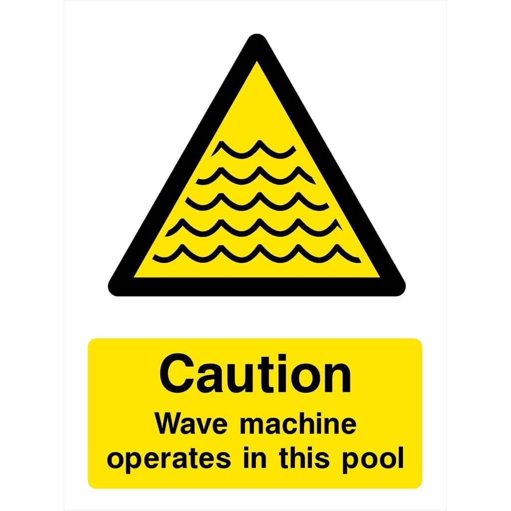 Wave Machine Operates In This Pool Sign - The Sign Shed