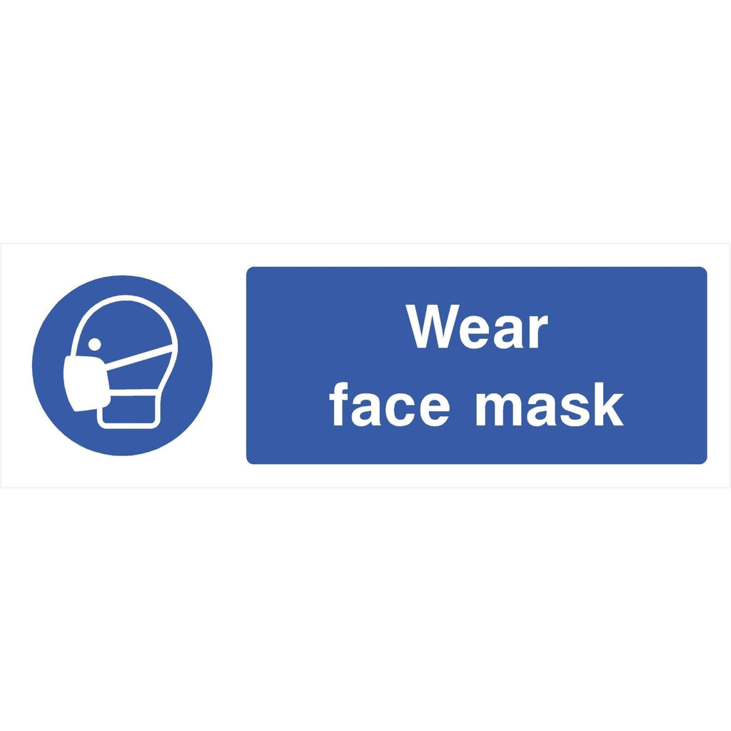 Wear Face Mask Sign - The Sign Shed