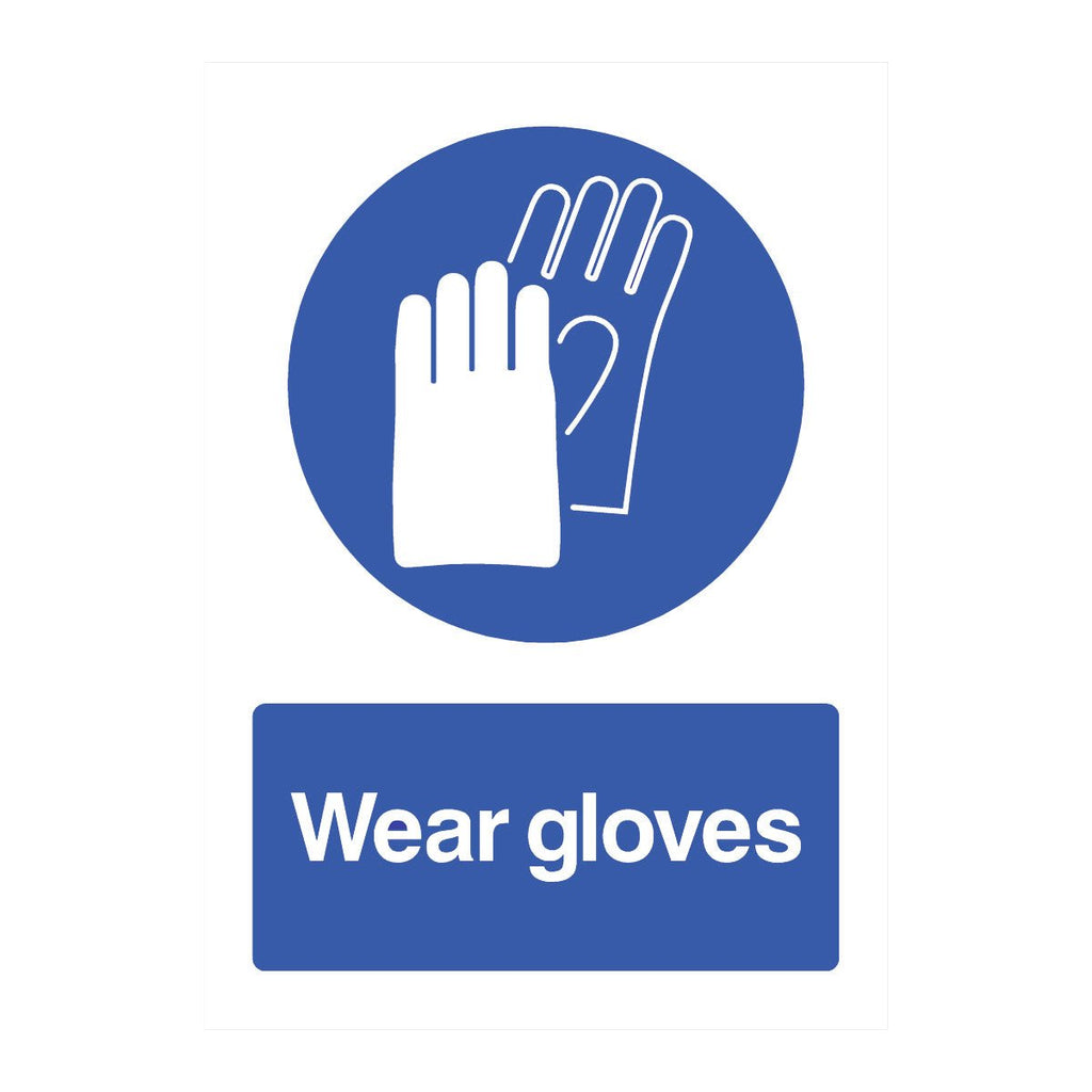 Wear Gloves Sign - The Sign Shed