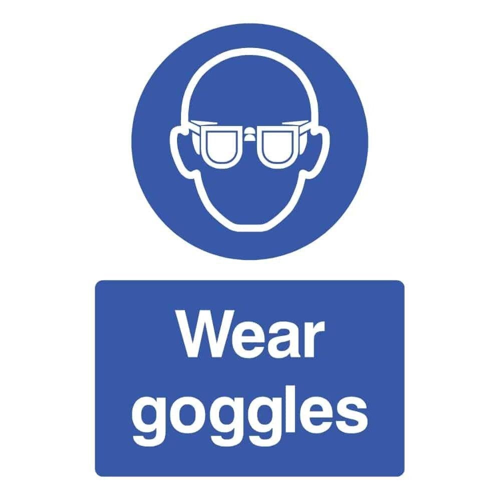 Wear Goggles Sign - The Sign Shed