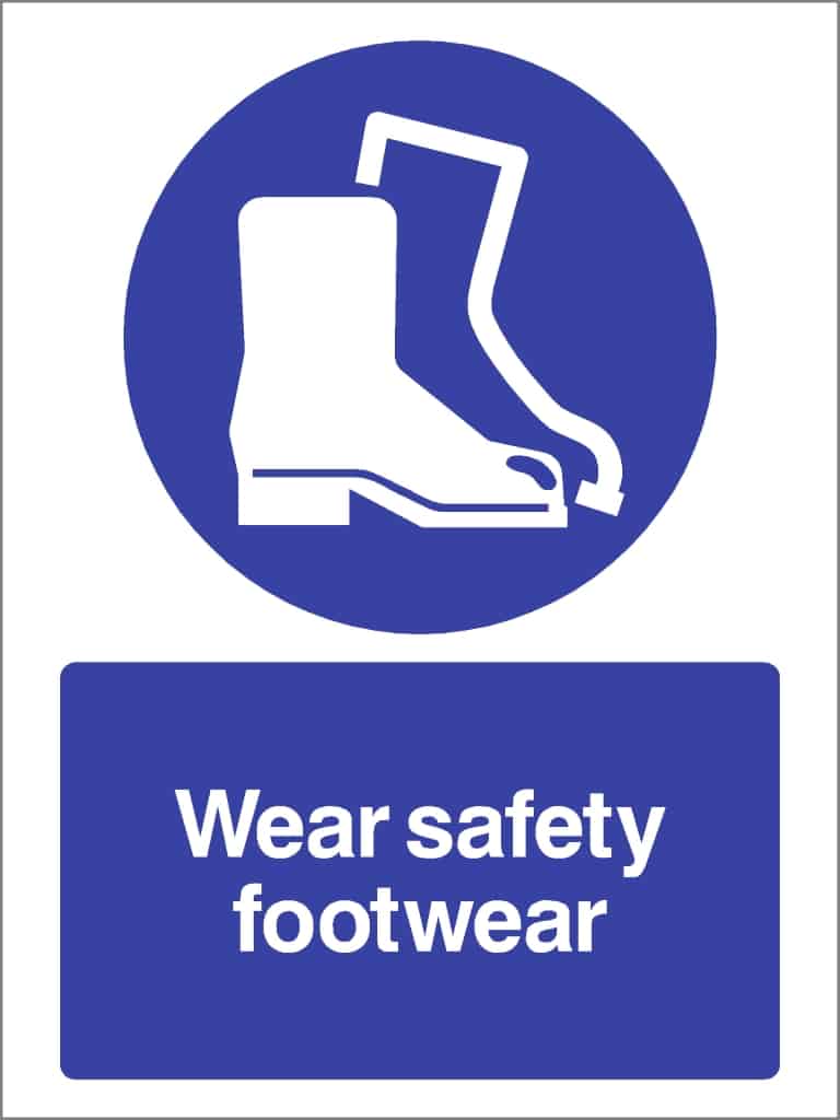 Wear Safety Footwear Sign - The Sign Shed