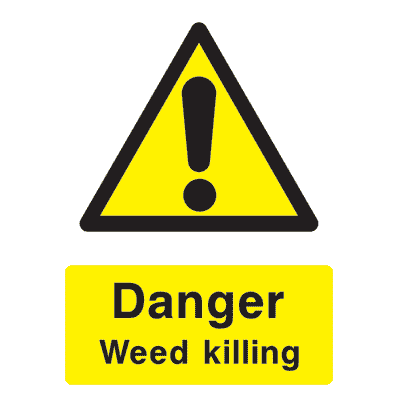 Weed Killing Sign - The Sign Shed