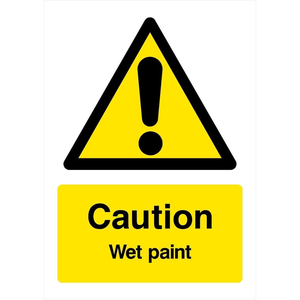Wet Paint Warning Sign - The Sign Shed